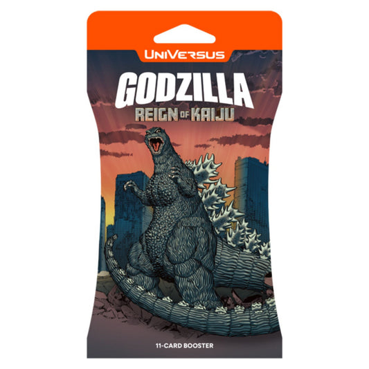 UniVersus Godzilla Reign Of Kaiju Hanging Booster Pack