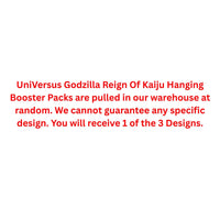 UniVersus Godzilla Reign Of Kaiju Hanging Booster Pack