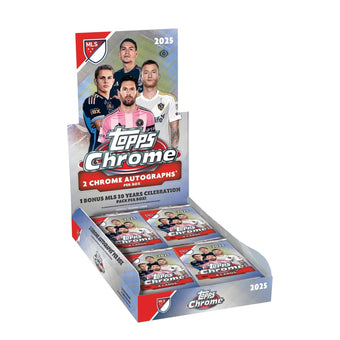 compare product 2025 Topps Chrome MLS Soccer Hobby 12 Box Case