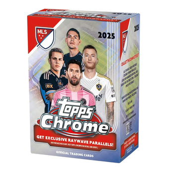 compare product 2025 Topps Chrome MLS Soccer Blaster 40 Box Case