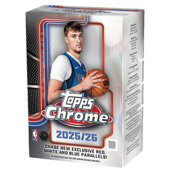 compare product 2025-26 Topps Chrome Basketball Blaster Box 40 box case