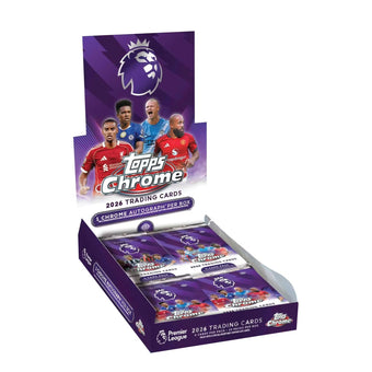 compare product 2025-26 Topps Chrome English Premier League Soccer Hobby Box