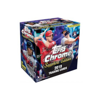 compare product 2019 Topps Chrome Sapphire Edition Baseball Box