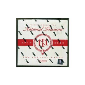 compare product 2019-20 Panini National Treasures Basketball sealed case (4 box)