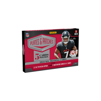 compare product 2023 Panini Plates & Patches Football Hobby Box