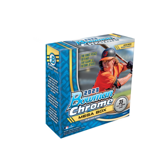 compare product 2023 Bowman Chrome Baseball Mega 20 Box Case