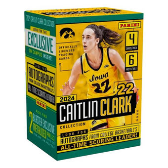 compare product 2024 Panini Caitlin Clark Collection Blaster 20 Box Case