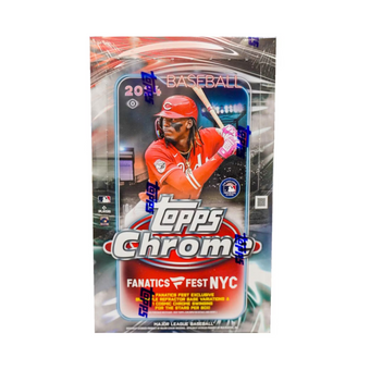 compare product 2024 Topps Chrome Baseball Fanatics Fest Hobby Box