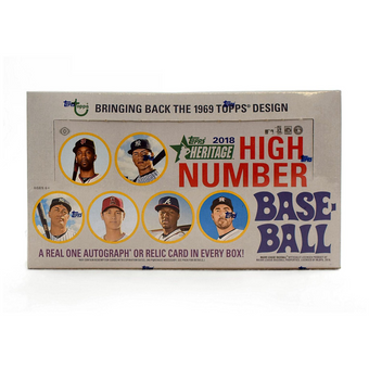 compare product 2018 Topps Heritage High Number Baseball Hobby Box