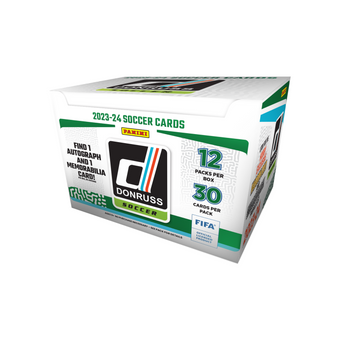 compare product 2023-24 Panini Donruss Soccer Hobby 12 Box Case
