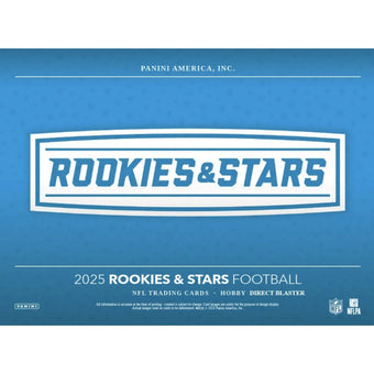 compare product 2025 Panini Rookies and Stars Football Blaster Box 20 box case