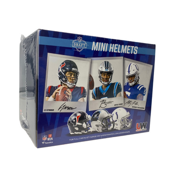compare product 2023 Fanatics Under Wraps Autographed Mini Helmets Football 12 Box Case