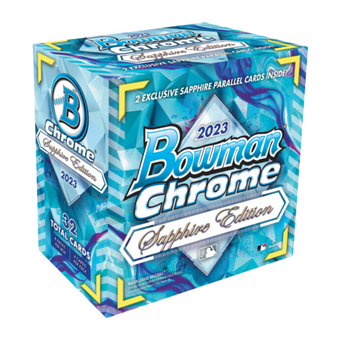 compare product 2023 Bowman Chrome Baseball Sapphire Edition Box