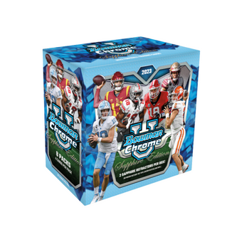 compare product 2023 Bowman Chrome University Sapphire Hobby Box