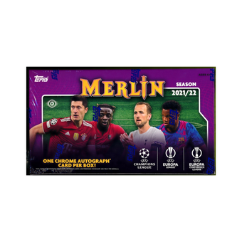 compare product 2021-22 Topps UEFA Champions League Merlin Chrome Soccer Hobby 12 Box Case