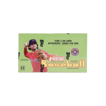 compare product 2022 Topps Heritage Minor League Baseball Hobby 12 Box Case