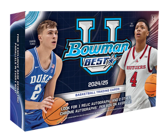 compare product 2024-25 Bowman's Best University Basketball Delight Box