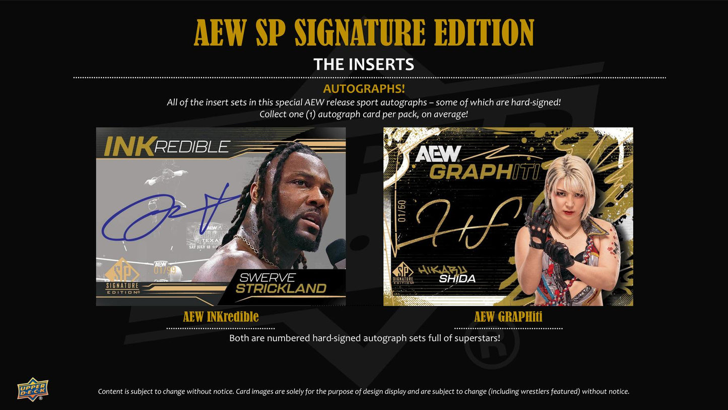 2025 Upper Deck SP Signature Edition AEW Wrestling Hobby
