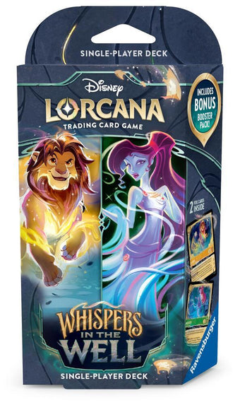 compare product Disney Lorcana TCG: Whispers in the Well Starter Deck Box