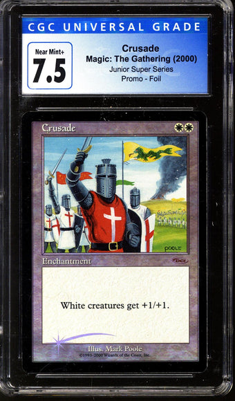 compare product 2000 Magic the Gathering JSS Junior Super Series Promo Crusade CGC 7.5