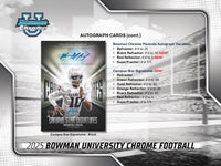 2025 Bowman University Chrome Football Blaster