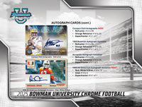 2025 Bowman University Chrome Football Blaster