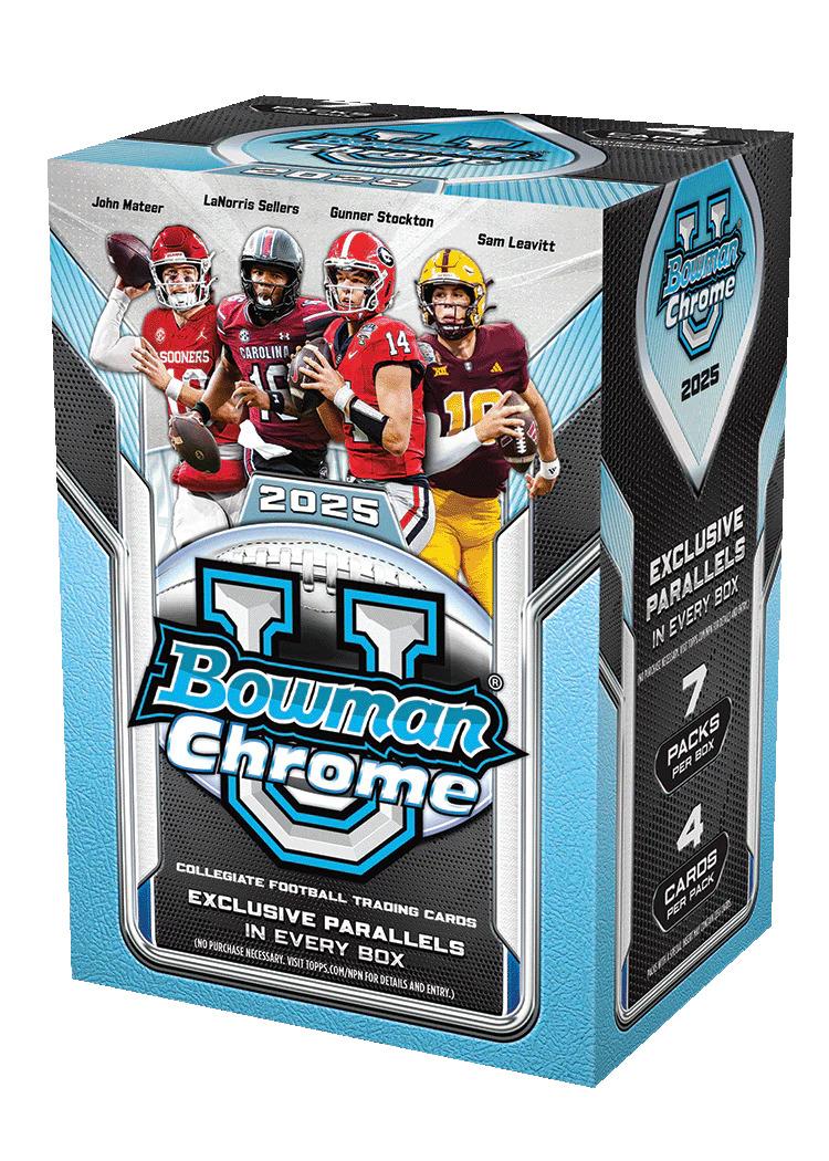 2025 Bowman University Chrome Football Blaster