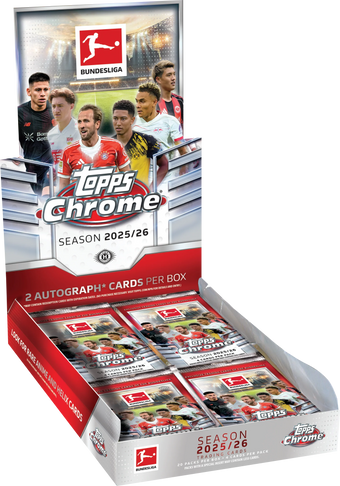 compare product 2025/26 Topps Chrome Bundesliga Soccer Hobby