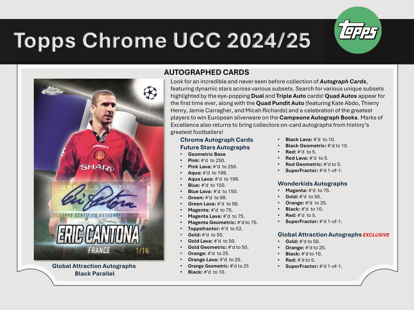 2024/25 Topps Chrome UEFA Club Competitions Soccer Breaker Delight