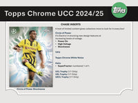 2024/25 Topps Chrome UEFA Club Competitions Soccer Hobby Jumbo