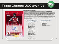 2024/25 Topps Chrome UEFA Club Competitions Soccer Hobby Jumbo