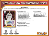 2023/24 Topps Chrome Merlin UEFA Club Competitions Soccer Hobby Box