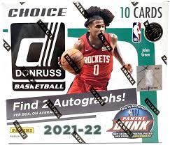 compare product 2021-22 Panini Donruss Choice Basketball Box