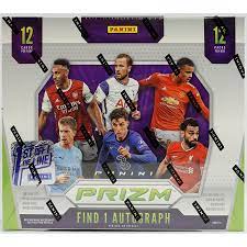 compare product 2020-21 Panini Prizm Premier League Soccer 1st Off the Line Hobby Box