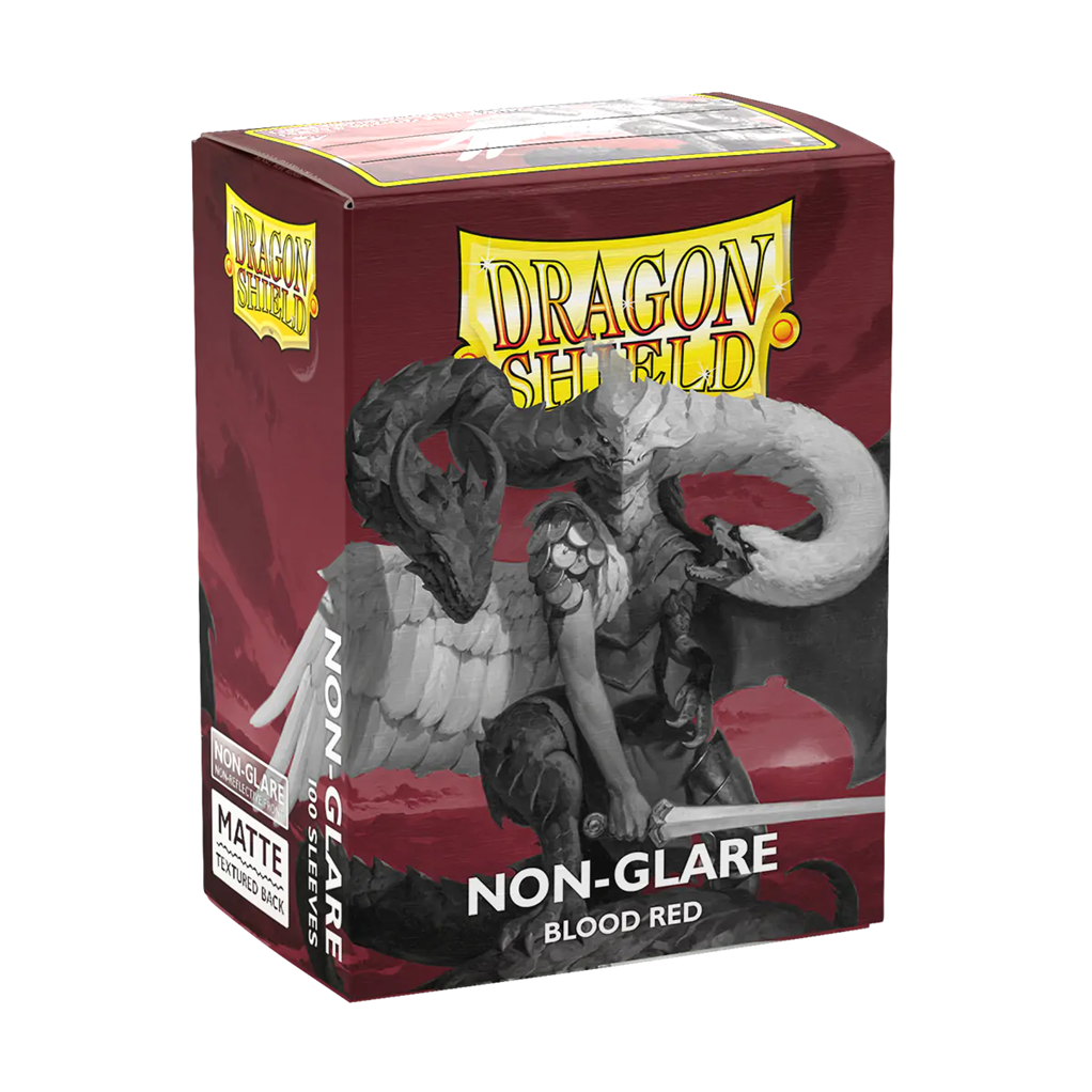Dragon Shield Card Sleeves - Non-Glare Matte Blood Red (100)