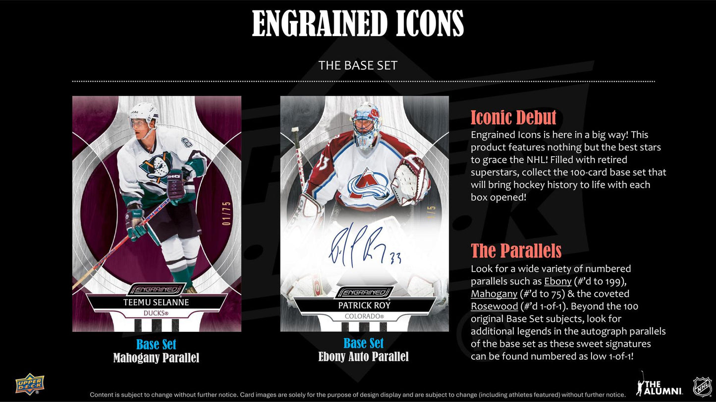 2024/25 Upper Deck Engrained Icons Hockey Hobby