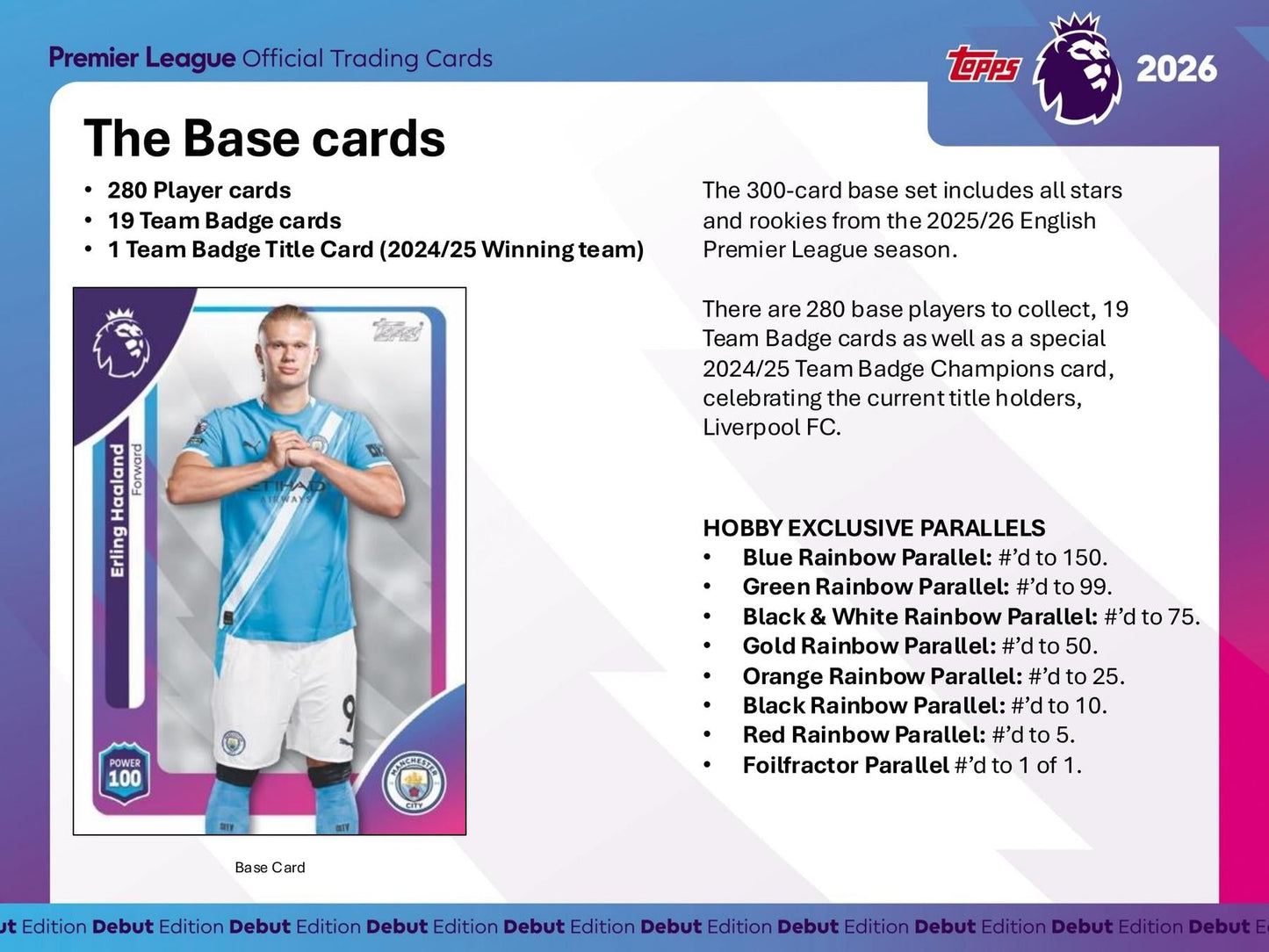 2025/26 Topps Premier League EPL Soccer Hobby