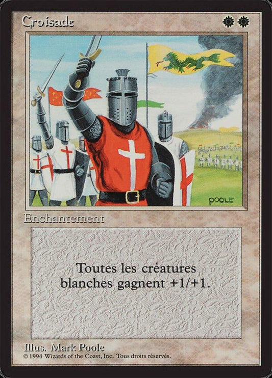 1994 Magic the Gathering 3rd Ed/Revised French Croisade MP Disavowed Card