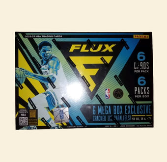compare product 2022-23 Panini Flux Basketball Mega Box