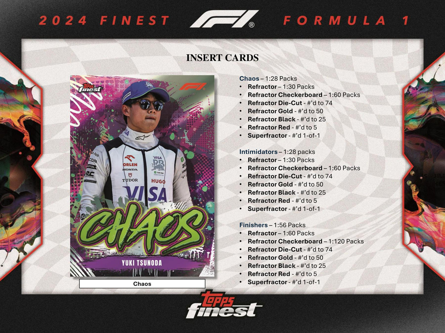 2024 Topps Finest F1 Formula 1 Hobby Pack