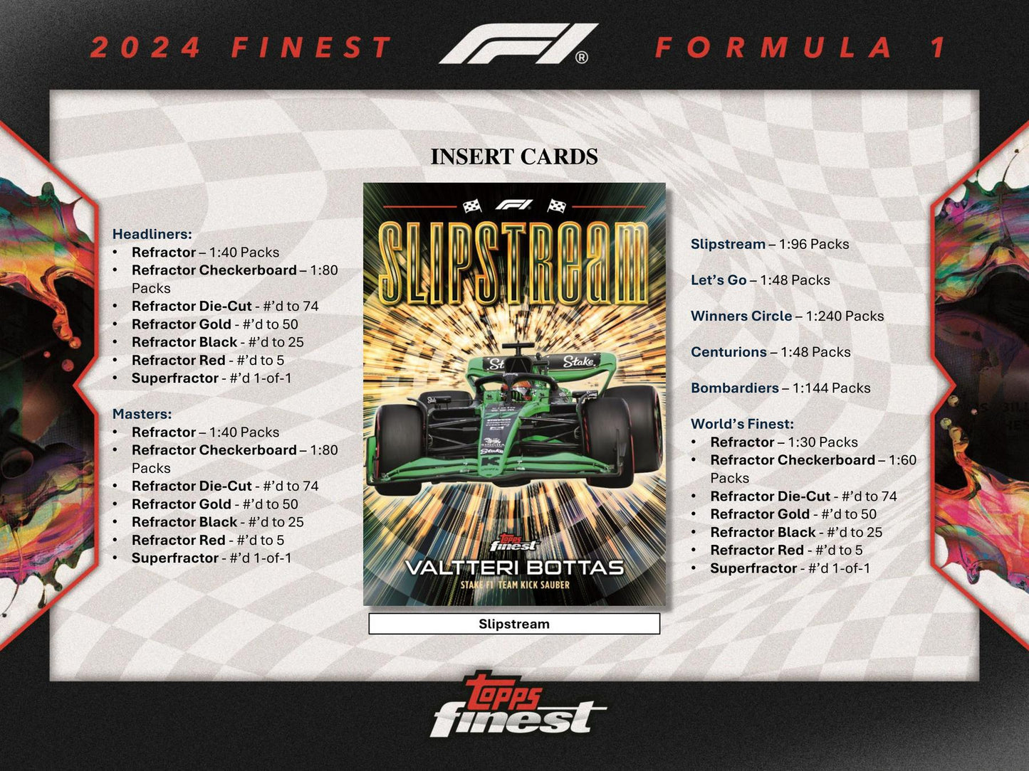 2024 Topps Finest F1 Formula 1 Hobby Pack