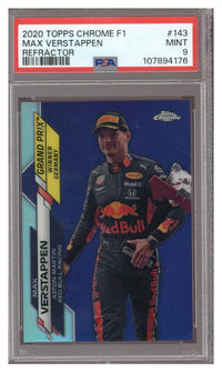 2020 TOPPS CHROME F1 MAX VERSTAPPEN #143 REFRACTOR PSA 9