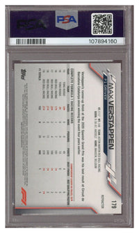 2020 TOPPS CHROME F1 MAX VERSTAPPEN #179 REFRACTOR PSA 9