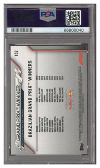 2020 TOPPS CHROME F1 MAX VERSTAPPEN #152 PSA 10
