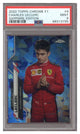 2020 Topps Chrome F1 Charles LeClerc Sapphire Portrait PSA 9