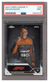 2023 Topps Chrome Oscar Piastri F1 #195 RC PSA 9