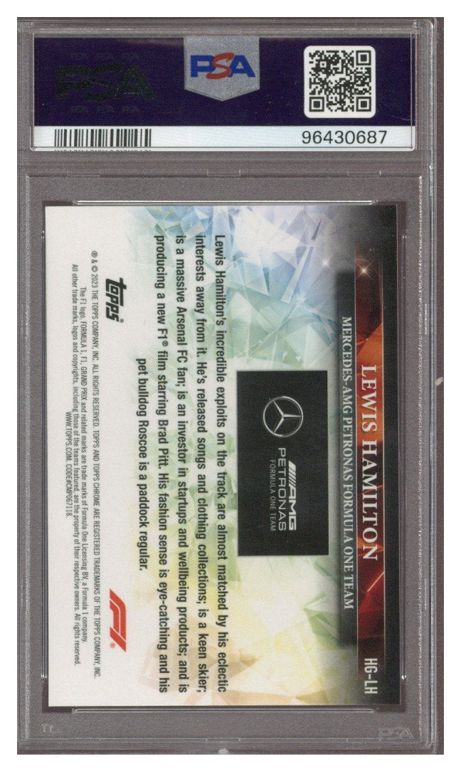 2023 Topps Chrome Lewis Hamilton Hidden Gems PSA 10