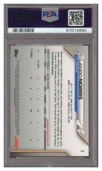 2020 Topps Chrome F1 Racers Lando Norris #7 PSA 10 RC