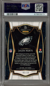 2020 Panini Select Jalen Hurts Rookie Gold Lazer PSA 9 #5/10