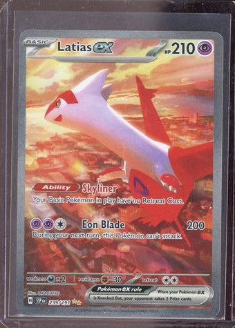 compare product Pokemon SV08: Surging Sparks 239/191 Latias ex  Near Mint